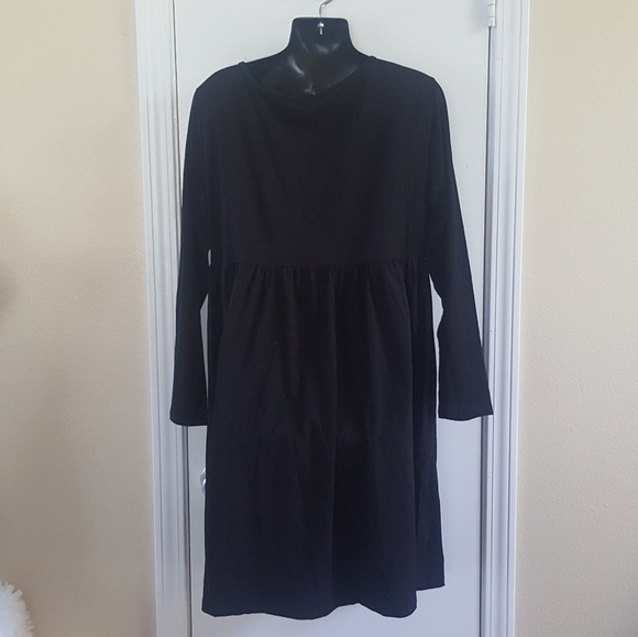 NWT Lou Keith Long Sleeve Black Dress - Picture 2 of 3